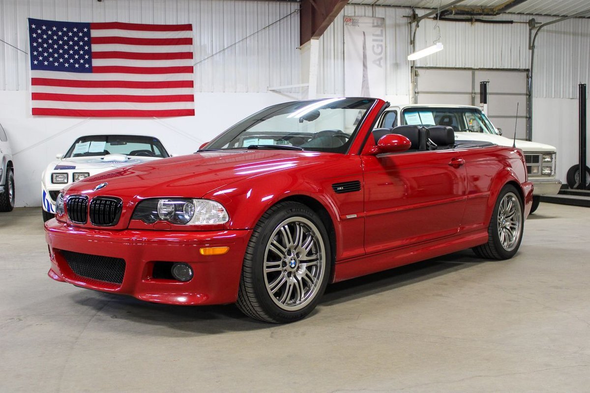 2002 BMW M3 Convertible 43450 Miles Imola Red Convertible 3.2L 6Cyl SMG Automati