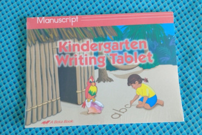 Abeka Beka Kindergarten Writing Tablet Manuscript  sealed