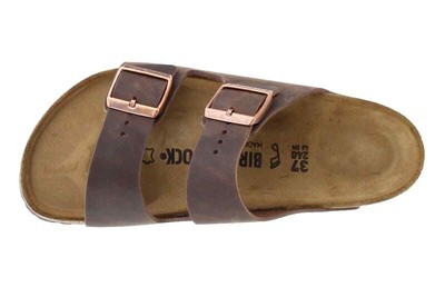 BIRKENSTOCK BIRKENSTOCK ARIZONA OILED LEATHER SANDAL (HABANA, SIZE 36 EU)