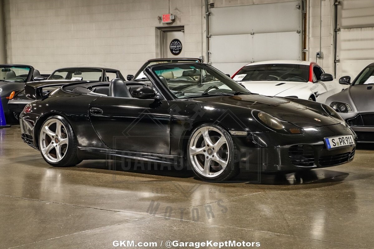 2001 Porsche 911 Carrera Cabriolet Black Convertible 3.4L H6 92449 Miles