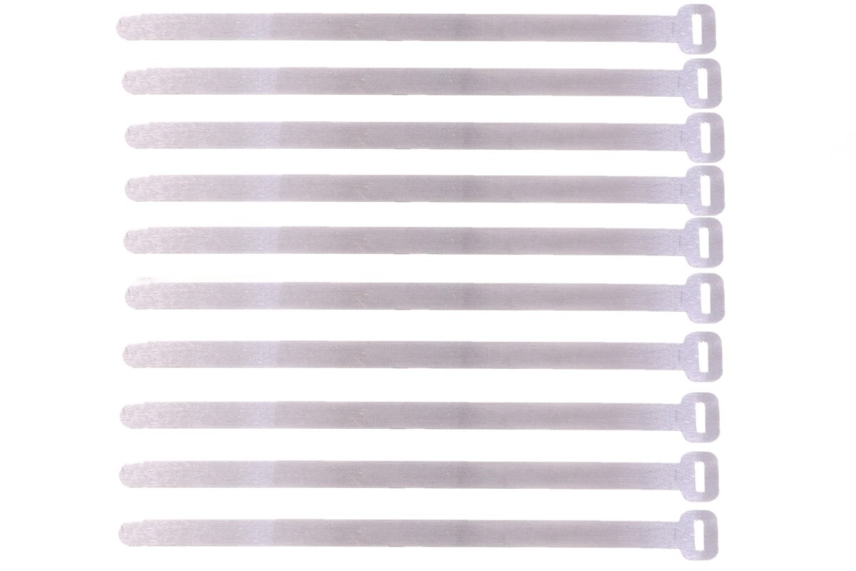 Kabelbinder aus Aluminium 140 mm - für Kabelbaum (10 Stück)