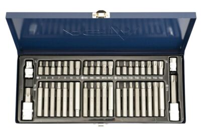 44-Piece Master Set of HEX, TORX, and XZN Bits with Adaptors High-Quality Tools