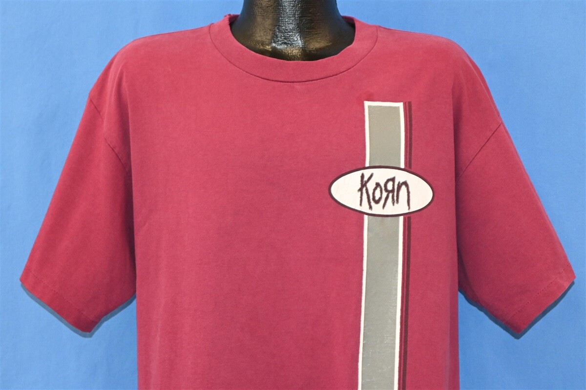 アメリカ KORN ヴィンテージTシャツ Lサイズ 00S KORN DISTURBED ヴィンテージ アンタッチャブル ロック T