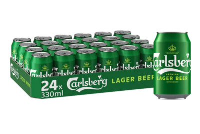 Carlsberg Green Premium Lager 5,0% Dänisches Lager Palette Dosenbier 24 x 0,33l