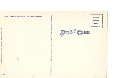 HOTEL CARPENTER, MANCHESTER,  NEW HAMPSHIRE, OLD STYLE CARS IN VIEW, 1940'S