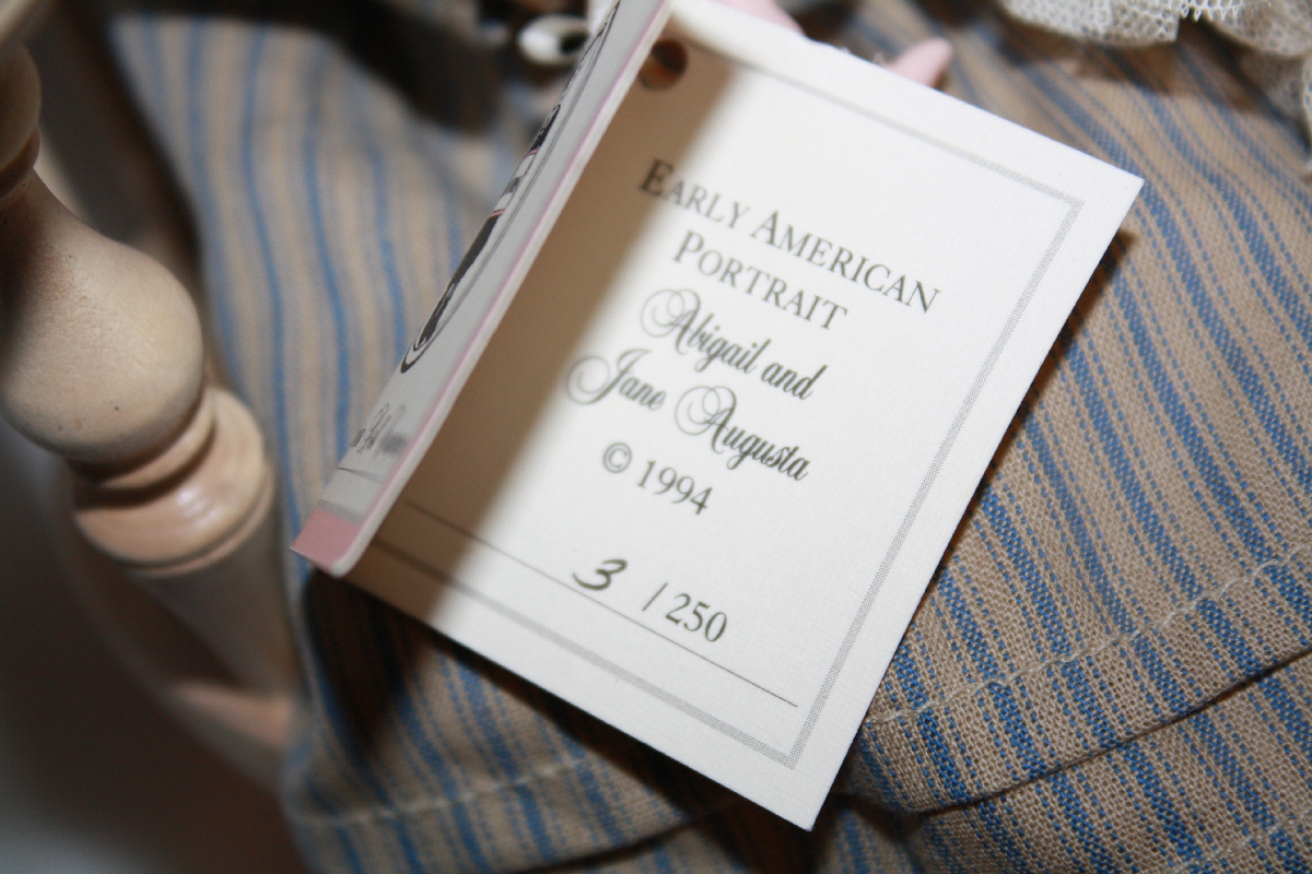 Signed ABIGAIL AND JANE AUGUSTA DOLL No 3 of 250 Limited Edition Wendy Lawton