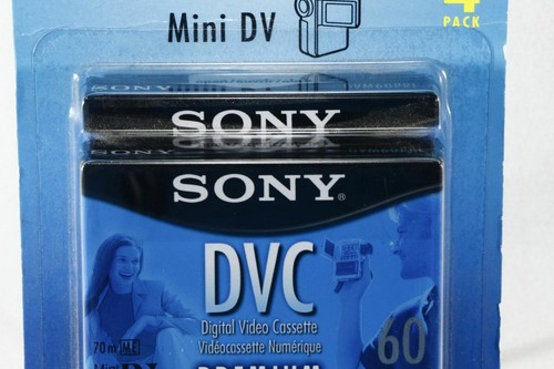 NEW Sony DVM60PRL DVC Digital Mini DV Premium Tapes TOTAL 4 60min Sealed Tapes