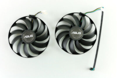 Full Set GPU Fans 95mm Asus 1650 1660 SUPER Strix 4-pin T129215SU | US Seller...