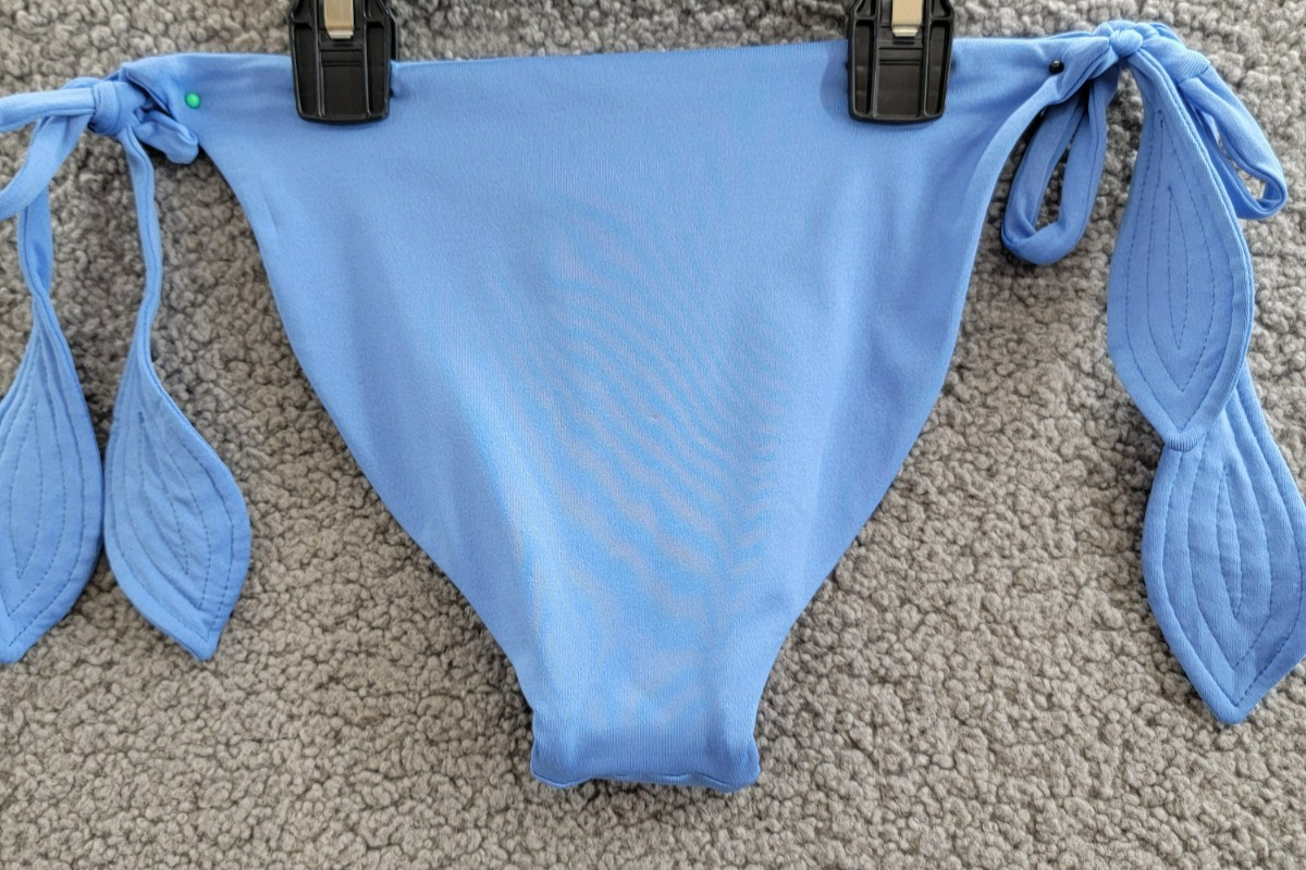 Peixoto Juliet Bikini Bottom Women's S Lazuli Blue Solid Side Tie Closures - Picture 15 of 24