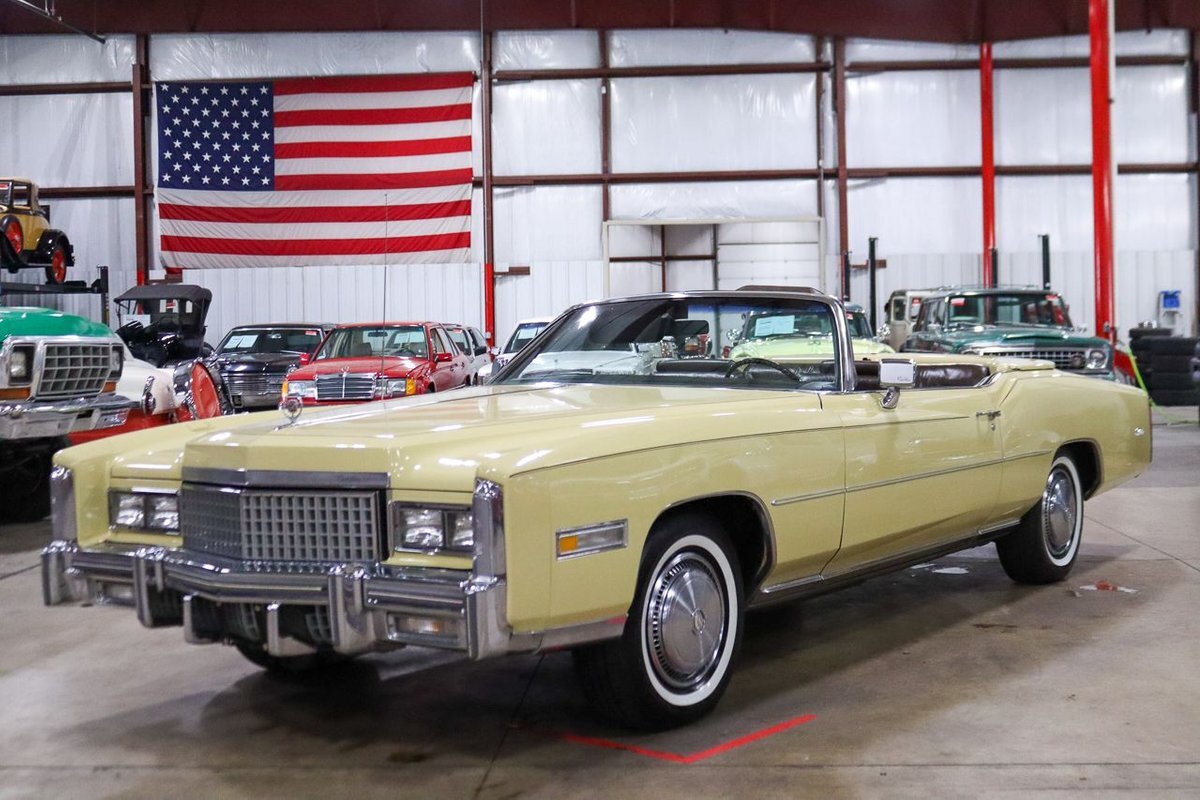 1975 Cadillac Eldorado 17293 Miles Bombay Yellow Convertible 500ci V8