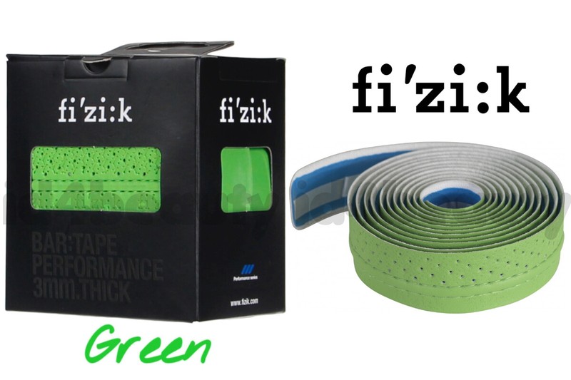 (3mm) Fizik Performance Thick Classic Green Bar Tape Genuine NIB