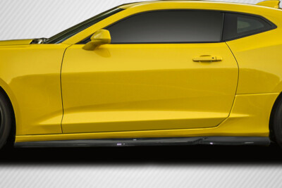 U*A様 Chevrolet Camaro スタジャン 刺繍Mサイズ レーシング Camaro Zl1 Style Side Skirts Rocker Panels (16-24 Camaro