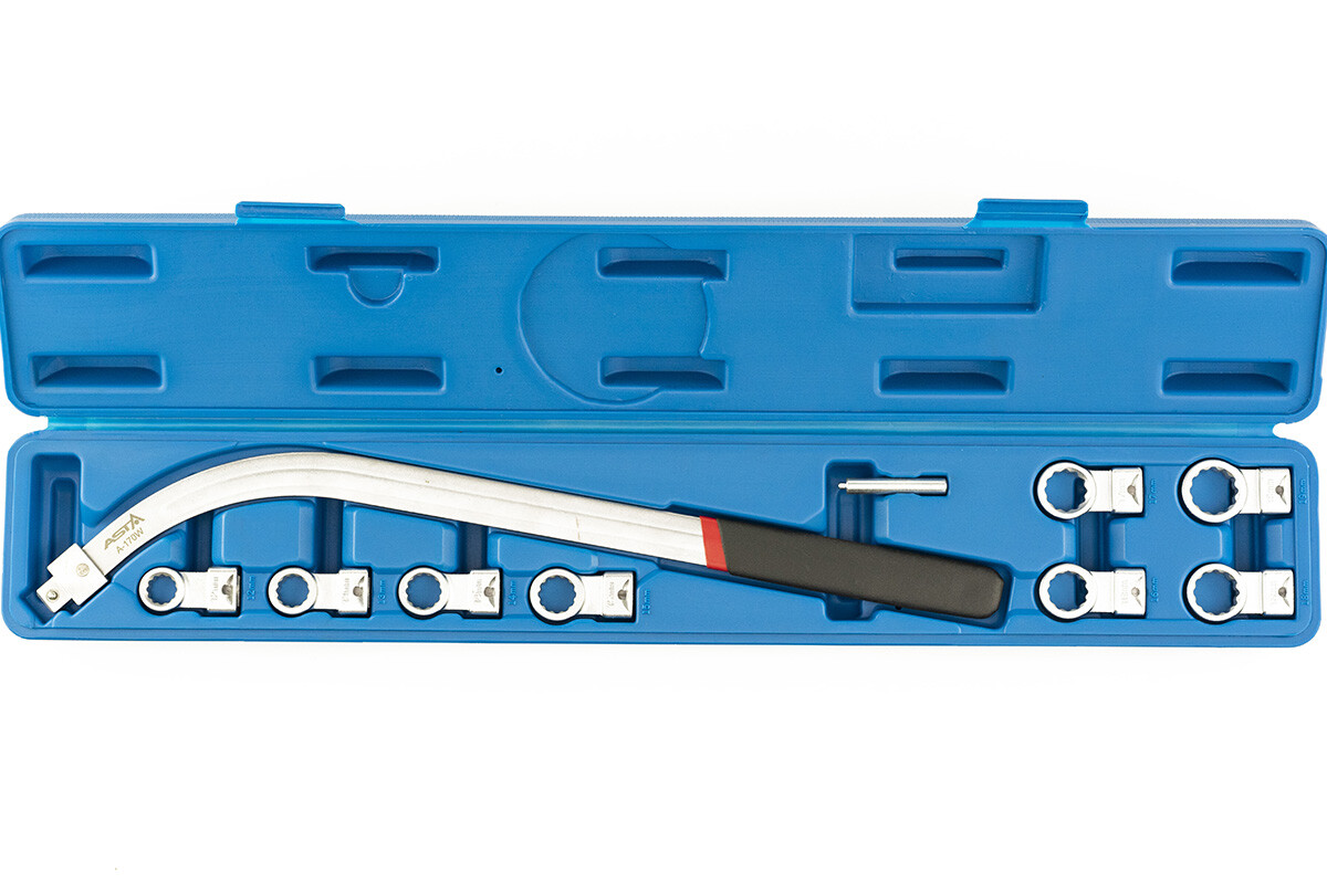 10pc Belt Tensioner Wrench Tool Set 1219mm Metric (12PT) Pulley