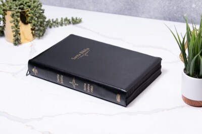 Biblia Letra Super Gigante 19 puntos con cierre Reina valer1960 negro con indice