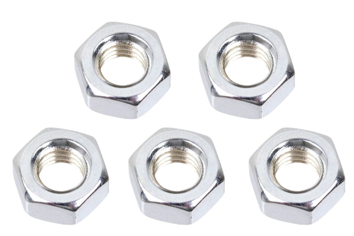 5 x Sechskantmutter M6 DIN 934 - verchromt
