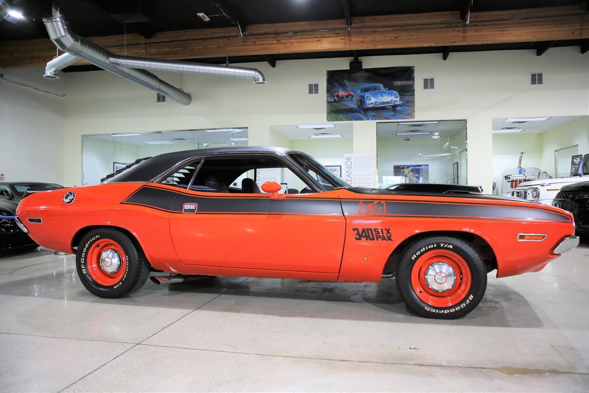 1970 Dodge Challenger T/A 340 Six Pak  52400 Miles Orange Coupe V8 Automatic