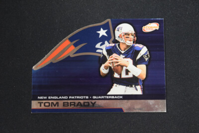 Tom Brady 2002 Pacific Atomic #56 New England Patriots Premium Base Card Die-Cut
