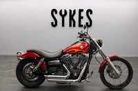  2012 Harley-Davidson FXDWG Dyna Wide Glide in Red with Flames