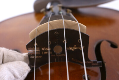Viola Bridge Nut Shaping Tool String Spacing Marker & Bow RE-HAIR Gauge