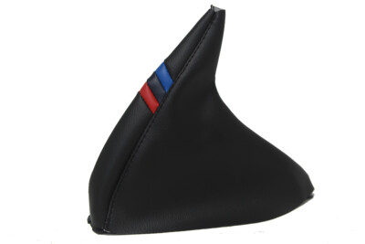 Fits BMW E32 89-96 E34 89-94 PVC Leather E Brake Boot Cover M Style Stripes