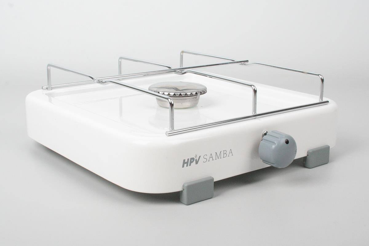 HPV Samba Weiß Zündsicherung 1 Flammig 50 mbar Campingkocher Kochen Gaskocher