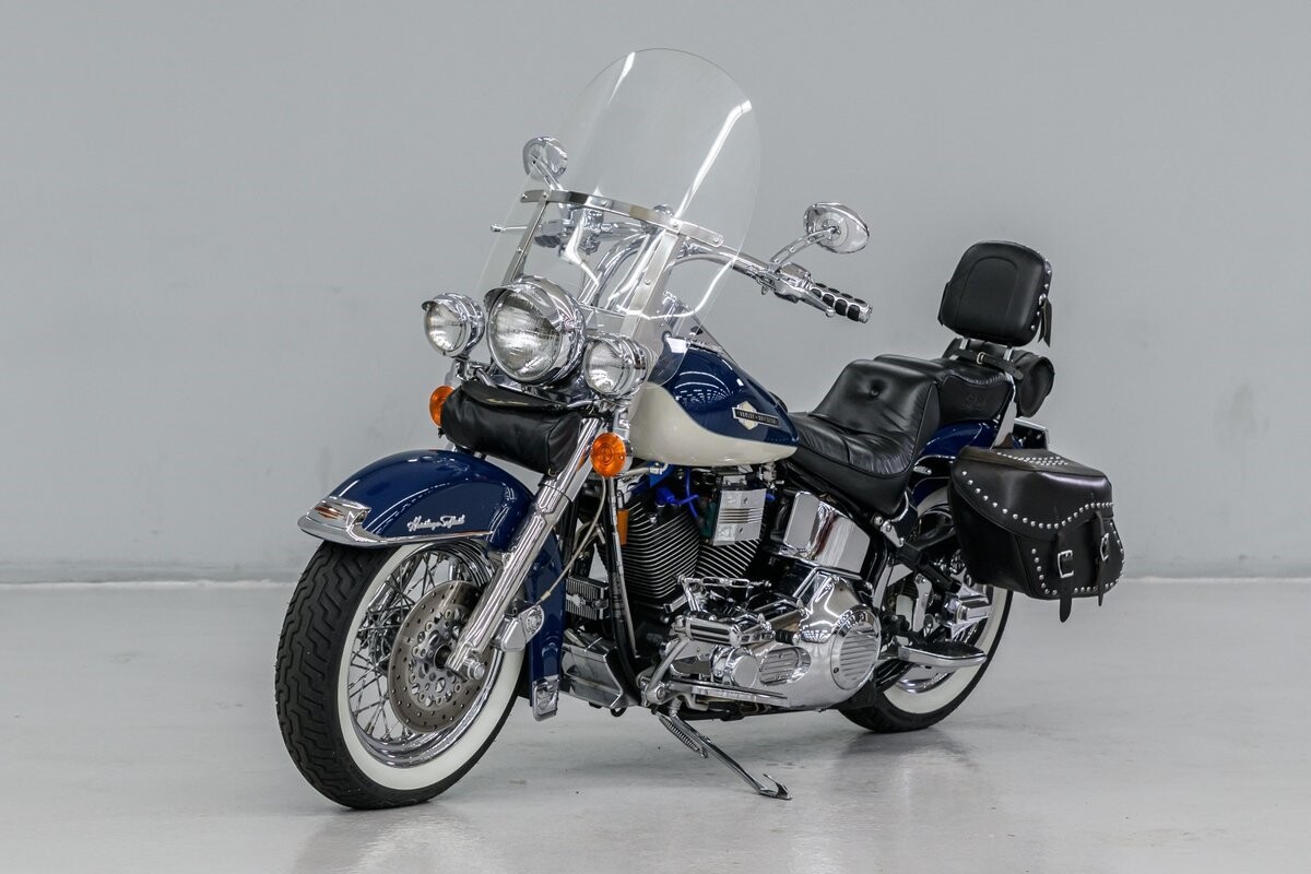 1997 Harley-Davidson Heritage Softail  37000 Miles Billiard Blue/Billiard White