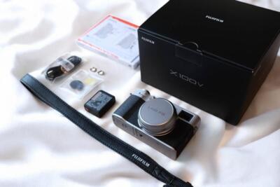 fujifilm x100v 付属品 箱 おまけ付き Mint] Fujifilm X100V 26.1MP Fuji Camera Silver w/Box Working