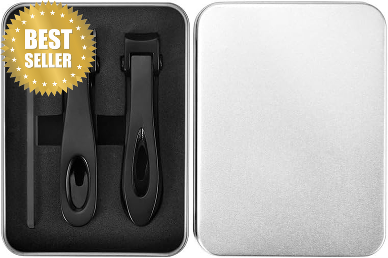 Oversized Thick Nail Clippers for Thick Toenails or Tough Fingernails, Stainless