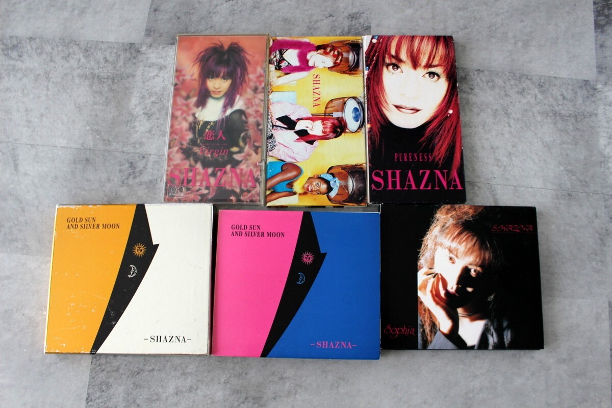 SET x5 SHAZNA Japan CD Gold Sun and Silver Moon Sophia