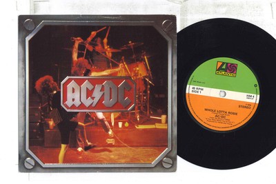 7'' AC/DC Whole Lotta Rosie / Hell Aint A Bad Place To Be HM4 ATLANTIC UK Vinyl