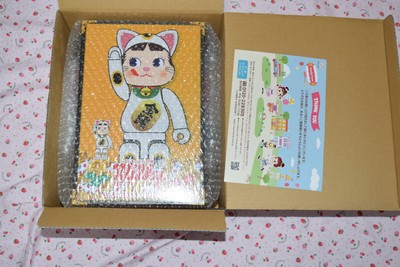NY BRICK Maneki Neko Peko chan Fortune Oban 100  400%  Fujiya Meow Brick Bear