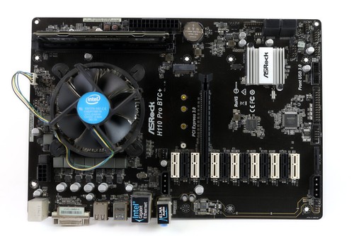 ASROCK H110 PRO BTC+ intel i5 6500セット Amazon.com: ASRock H110 Pro BTC+ 13GPU Mining Motherboard