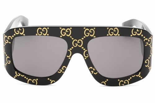Pre-owned Gucci Gg0983s-004-59 Sunglasses Size 59mm 135mm 18mm Black Men In Gray