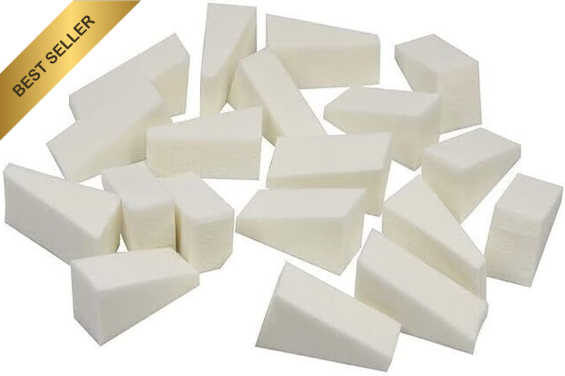 40Pcs Makeup Sponge Cosmetic Wedges for Foundation Blending Contouring Nail Art