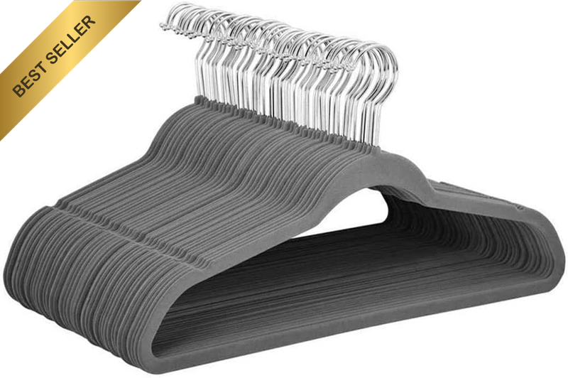 20 Pack Velvet Hangers Non Slip Slim 360° Swivel Space Saving Clothes