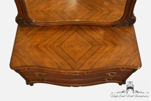 1920's Antique Louis XVI Bookmatched Mahogany 57