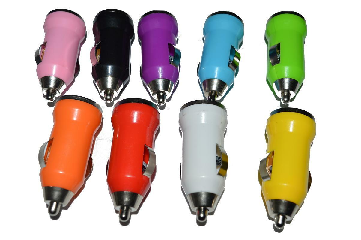  KFZ USB Adapter Autolader Autoadapter Auto Ladegerät Zigarettenanzünder Farbe