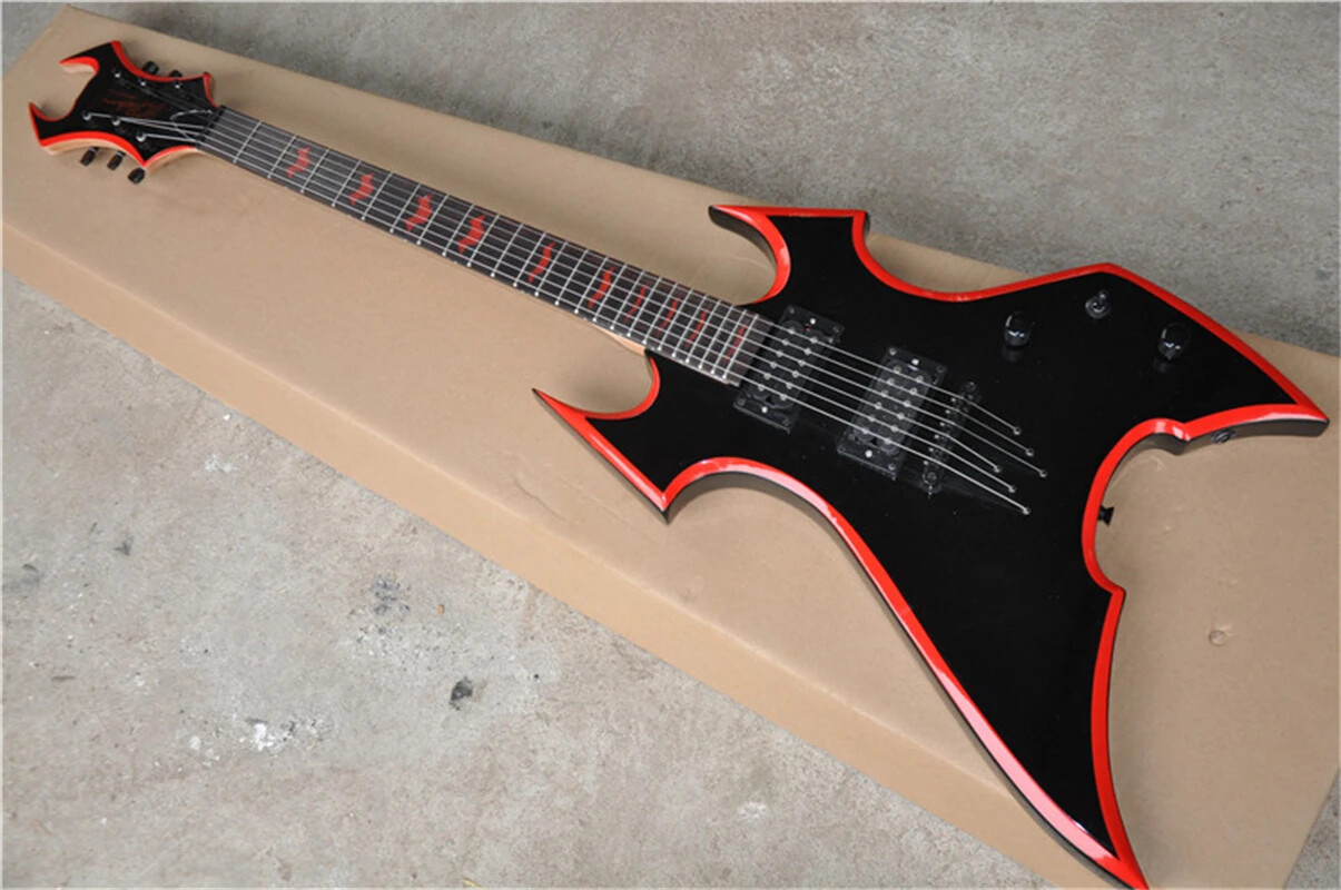 Black Strings Through Body BC Rich Electric Guitar 6Strings Black Strings Through Body BC Rich Electric Guitar 6Strings