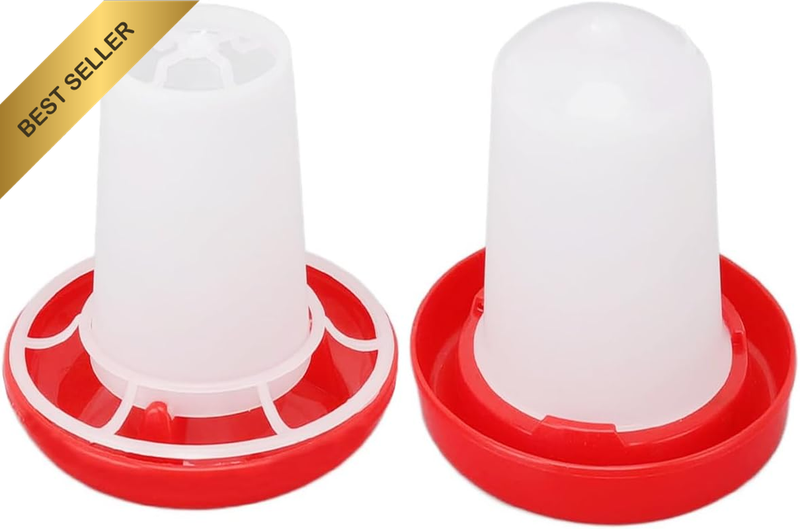 Automatic Chicken Feeder Waterer Kit 160G 160ML Easy Clean Plastic Chick