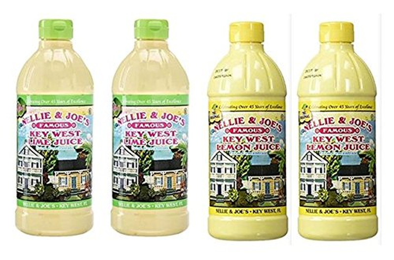 Key West Lemon & Lime Juice 16Oz - 4-Pack (2 of Each)