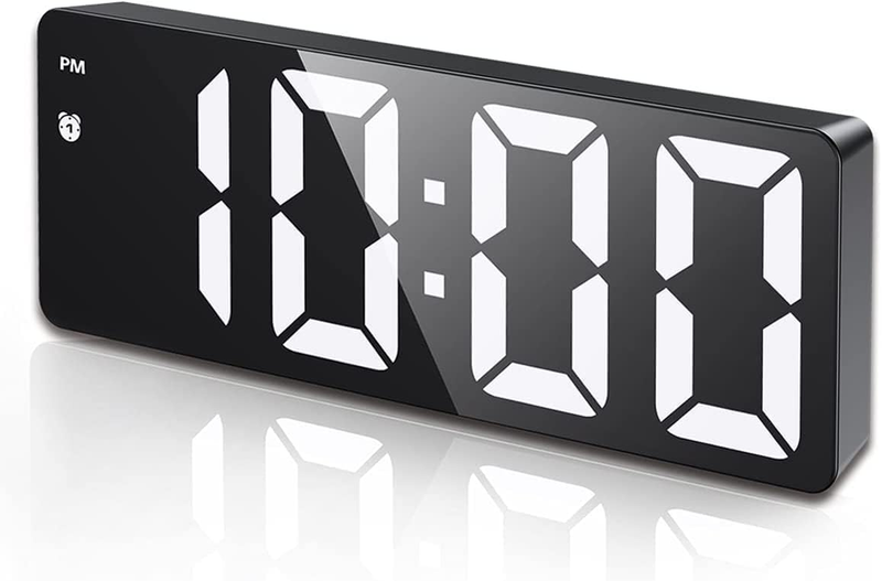 AMIR Digital Alarm Clock, Alarm Clocks for Bedrooms, Small Digital Clock