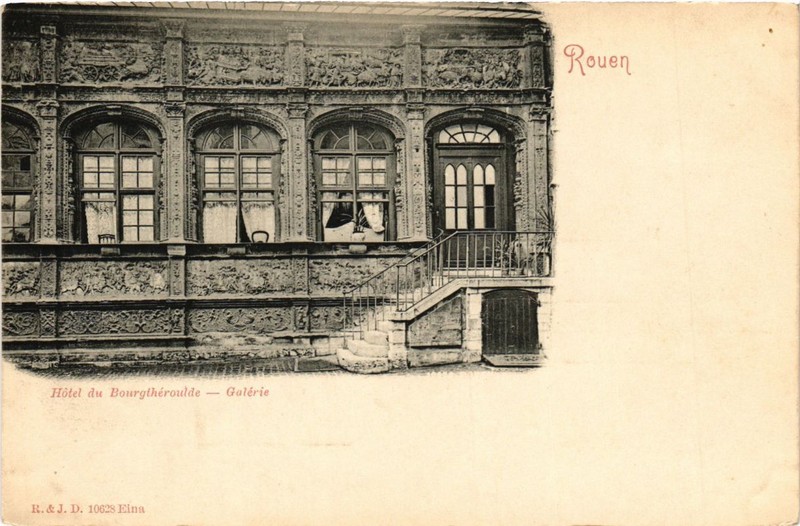 Cpa Rouen-Hotel Du Bourgtheroulde-Galerie (269376)