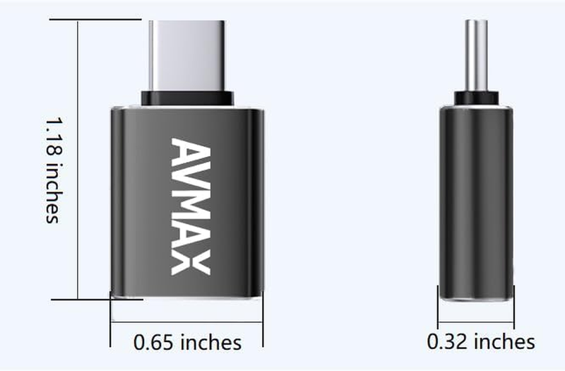 USB C to USB Adapter 4 Pack,High-Speed Data Transfer,USB C Male to USB Female 3.