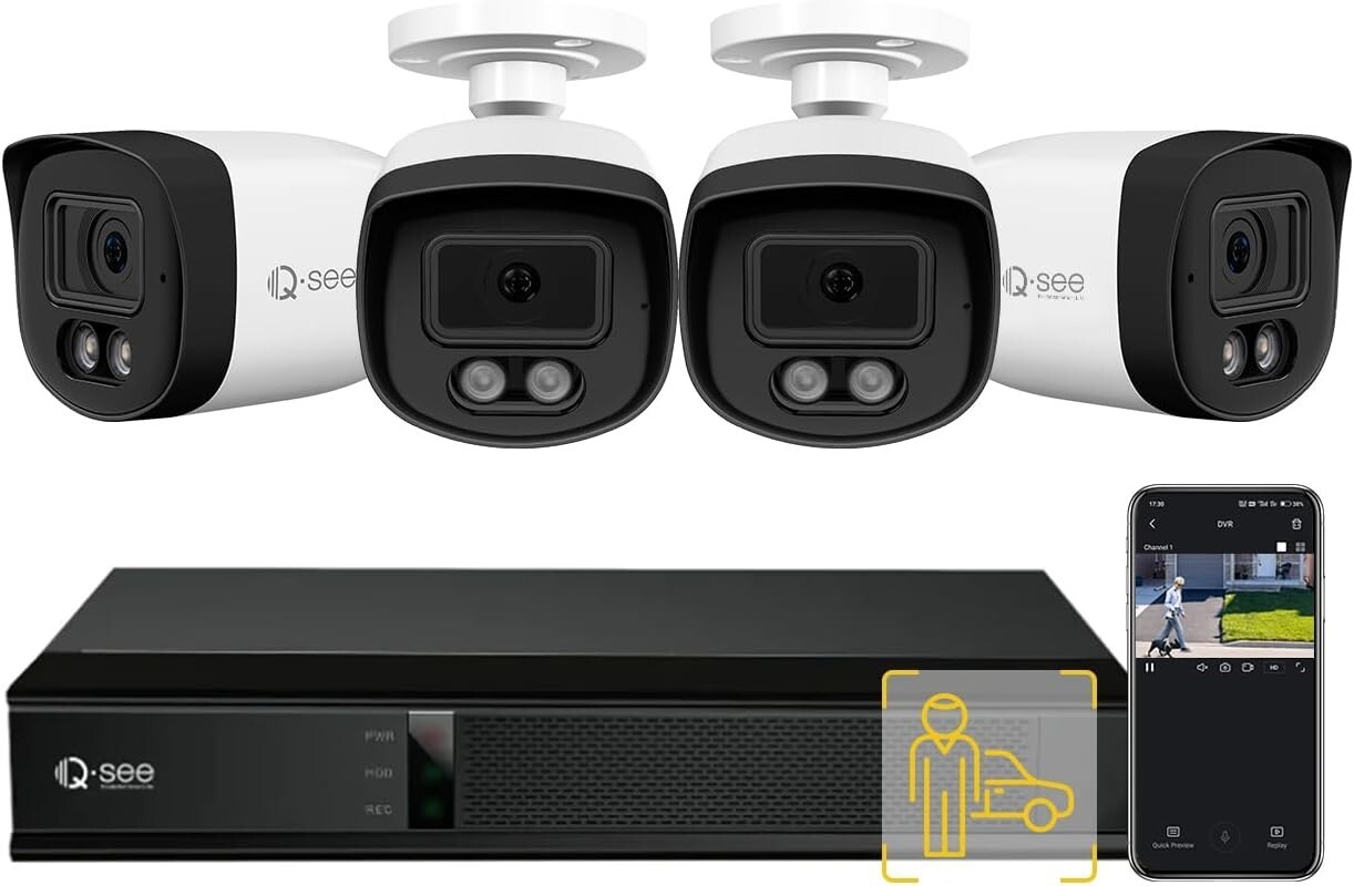 QSEE 8CH 5MP Home Security Camera System #3461