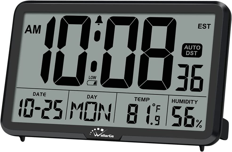 Battery Operated, Desk Clocks With Temperature, Humi