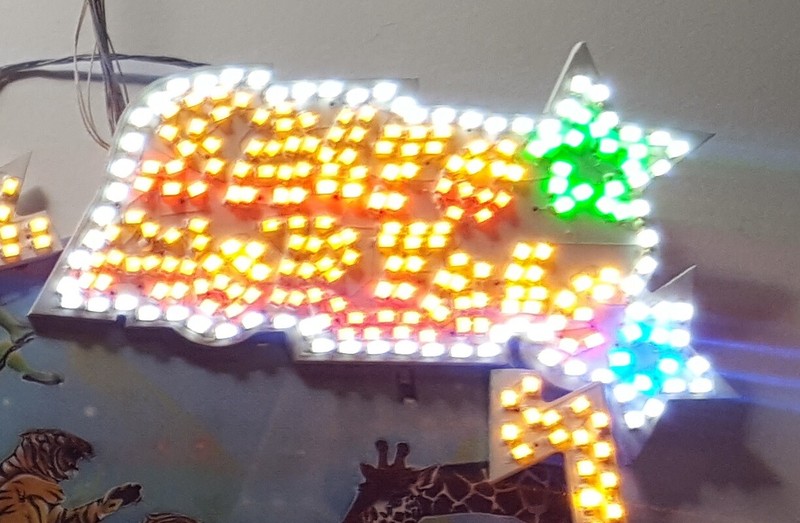 Enseigne Lumineuse Pour Salto Mortale Faller 140428 H0 Kirmes Beleuchtung