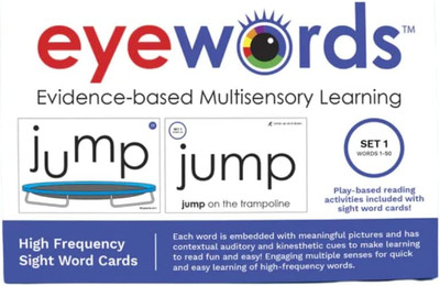 Multisensory Sight Word Cards, Set #1, Words 1-50
