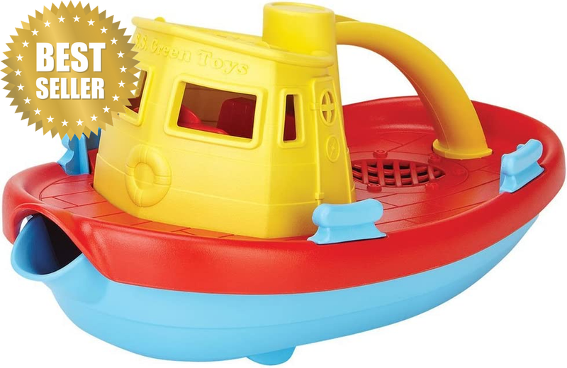 Tug Boat – Eco-Friendly Bath Toy Boat Made from 100% Recycled Plastic, Safe for