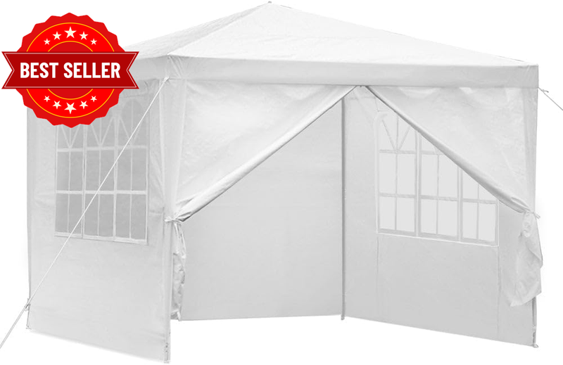Marquee Gazebo 3X3M Camping Tent Wedding Gazebos Garden Shed White