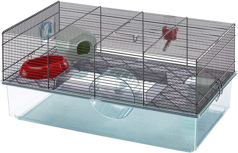 Favola Large Hamster Cage Includes Free Water Bottle, Exercise Wheel, Food Dish